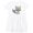 AA-White, variant on Inktastic Hipster Raccoon, Raccoon with Glasses, Flowers Girls Toddler Dress
