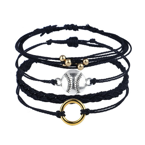 Qarigey tejida con cadena de cuerda, muñequera multiusos, accesorios personalizados a prueba de herrumbre para mujer, Kit de joyería Ropa, zapatos y accesorios Miscelánea Tipo 1