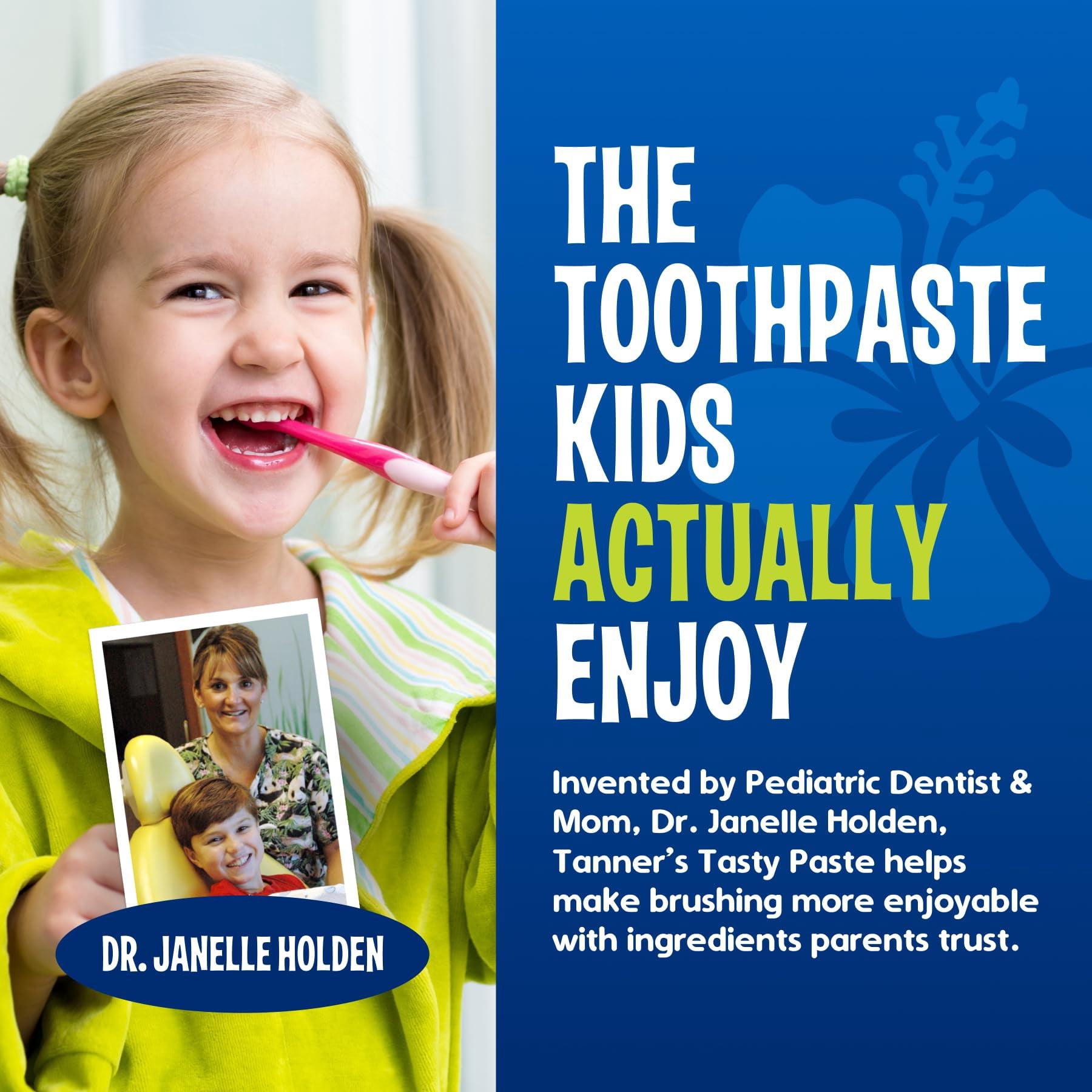 Tanner's Tasty Paste Cha Cha Chocolate - Anticavity Fluoride Children’s Toothpaste - 2-Pack (4.2 oz.)