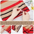 thumbnail image 3 of 1pc Beach Sling Chair Replacement Fabric Canvas Cloth Beach Lounge Chair Cover Red Stripe Pattern Sling Chair Replacement Canvas for Beach Chair(45.28x16.93inch), 3 of 5