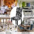thumbnail image 4 of Chair Covers, Dining Room Chair Covers Stretch Chair Covers for Dining Room Set of 4,Dining Chair Covers for Kitchen,Hotel,Dining Room, Ceremony, 4 of 6