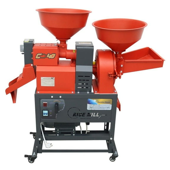 Rice Millet Peeling Machine Crusher Rice Milling 2.5mm Outlet Farm Tool 130-170kg/h 220V