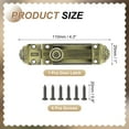 thumbnail image 2 of Uxcell Barrel Bolt Latch, Vintage Sliding Lock with Mounting Screws for Wooden Door Barn Fence Shed Window Green Bronze 4 Inch, 2 of 7