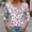 Hot Pink, variant on Women's Long Sleeve Shirts Print V Neck Fall Collar Solid Color Pullover Tops Leaves Casual Shirts Comfy Soft Fashion Tees Blouses
