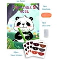 thumbnail image 2 of Panda Party Supplies, Pin the Nose on the Panda Games for Party. Panda Birthday Party Supplies, Large Poster. Panda Party Games, Elastic Blindfolds, Stickers Edge Cut for Panda Birthday Decorations, 2 of 5