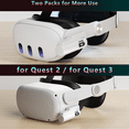 thumbnail image 3 of VR Headset Battery Pack Slim Design Type-C Rechargeable 5000mAh Extended Power A9,1 * Battery pack,White, 3 of 8