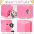 thumbnail image 3 of Extra Large Acrylic Box Winners Bank with Keys Slot Storage Waist Bag Portable Casino Cash Money Lock Box for Gamblers, 3 of 7