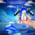 thumbnail image 2 of Forest & Twelfth Dolphin Sea Animal Toys Small - Figura de acción transformadora - Cambia de un juguete animal detallado a un juguete robot único en segundos - Gran regalo para niñas y niños (delfín d, 2 of 5