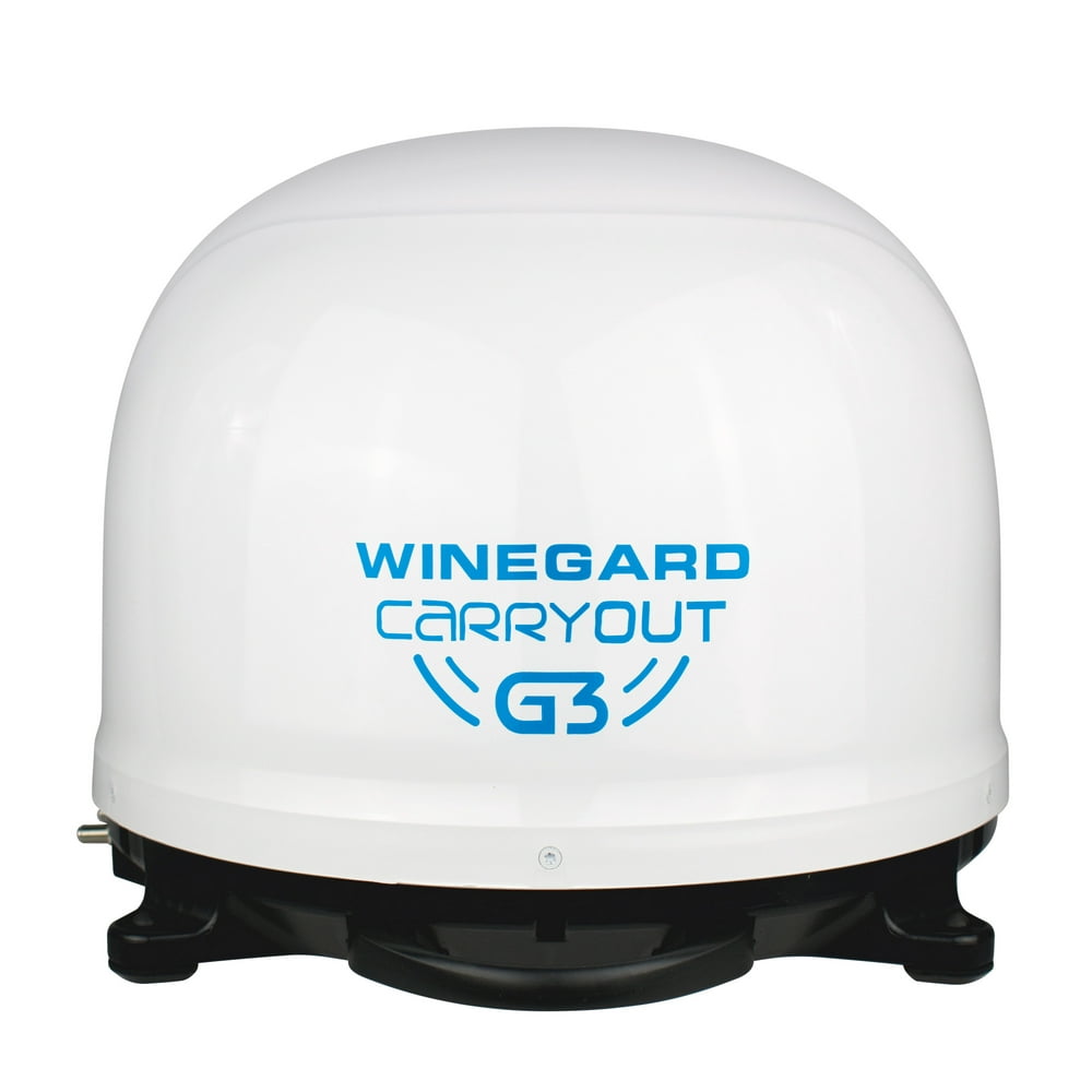 Winegard Carryout G3 Portable Automatic Satellite TV Antenna, White