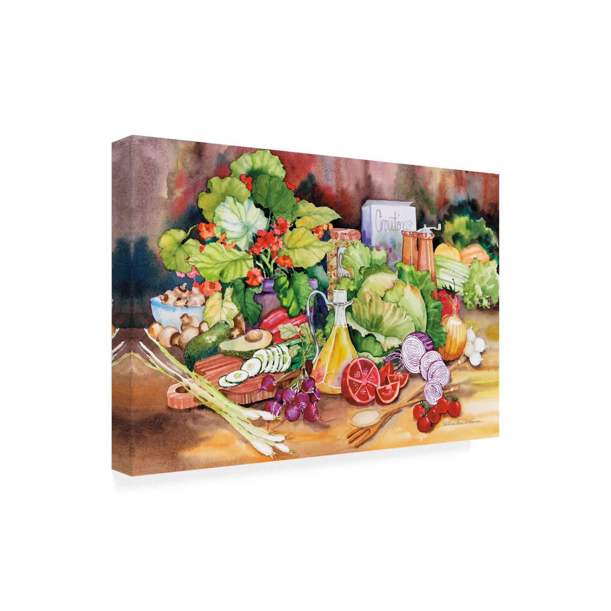 Trademark Fine Art 'Garden Salad' Canvas Art by Kathleen Parr McKenna