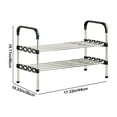 thumbnail image 3 of Tunhigl 3-Tier Shoe Organizer, 6 Pairs of Shoes Shoe Rack for Closet, Space Saver Shoe Rack Organization Shelves, 3 of 6