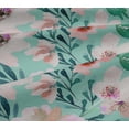 thumbnail image 5 of oneOone Viscose Jersey Fabric Watercolor Leaves & Peony Floral Print Fabric By Yard 60 Inch Wide, 5 of 5