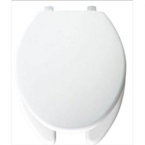 STA-TITE Elongated Open Front Toilet Seat in White
