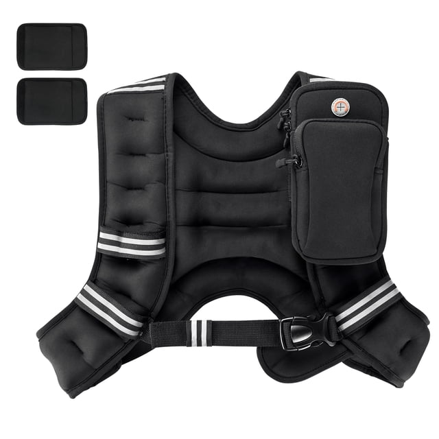 Chaleco pesado PACEARTH de 10 kg con banda reflectante