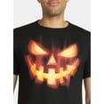 thumbnail image 4 of Halloween Men's Evil Pumpkin Graphic Tee from Way to Celebrate, Sizes XS-3XL, 4 of 5