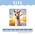 thumbnail image 2 of 16 Inch Wall Clock Battery Operated Square Clock Decorative for Office, Kitchen, Outdoor, Living Room，Funny Portrait of Alpaca Llama Colorful, 2 of 4