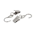 thumbnail image 2 of Uxcell 13mm Width 60mm Length S Shaped Hanging Hook Drapes Curtain Clips Clamps 16 Sets, 2 of 6