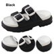 thumbnail image 3 of Likrtyny Cloud Slides Sandalias Playa Ajustables Con Doble Hebilla para Mujeres Y Hombres (negro 9.5), 3 of 8