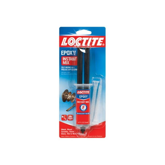 Loctite Epoxy Instant Mix 5 Minute - Two-component glue - 0.5 fl.oz - translucent yellow - permanent - epoxy resin