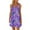 Purple, variant on LYXSSBYX Casual Dresses for Women Women's Round Neck Sleeveless Gradient Tie Dyed Beach Dress