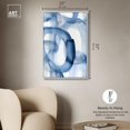 thumbnail image 5 of Fading Blue Mist III Canvas Print Modern Blue Wall Art by Art Remedy, White Frame, 24 x 36, 5 of 7