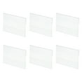 thumbnail image 1 of Soporte de señal de acrílico para montar en la pared 3.5 x 2.4 pulgadas soporte de señal de plástico transparente marco de acrílico, paquete de 6, 1 of 5
