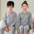 thumbnail image 5 of Tawop Thermal Underwear Unisex Long Johns Warm Winter Crewneck Long Sleeves Outfits Top and Bottom Set Base Layer Fall Clothing, 5 of 5