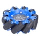 thumbnail image 5 of Rueda omnidireccional de rodillo de goma, rueda omnidireccional de 4 pulgadas, componentes de automóvil robot con rueda omnidireccional SPCC, rendimiento potente, 5 of 8