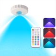 thumbnail image 2 of Puck Lights LED RGB Dimmable Under Cabinet Lighting with Remote Wireless Hill Sensing Spotlight for Wine Cabinet 3PCS,3 x LED Night Lights 1 x Remote control 1 x USB Cables,White, 2 of 10