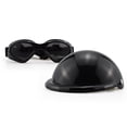 thumbnail image 1 of Conjunto de casco y gafas para perros, casco para mascotas, gafas de sol, sombrero de seguridad ajustable para perros en motocicleta, talla M, 1 of 5