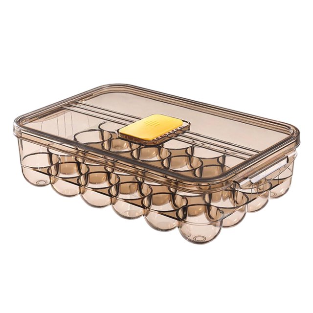 Caja de almacenamiento de huevos 24 huevos cajón dispensador bandeja ahorro de espacio fresco mantenimiento refrigerador huevo caja de almacenamiento contenedor Magideal Caja de almacenamiento de huevos