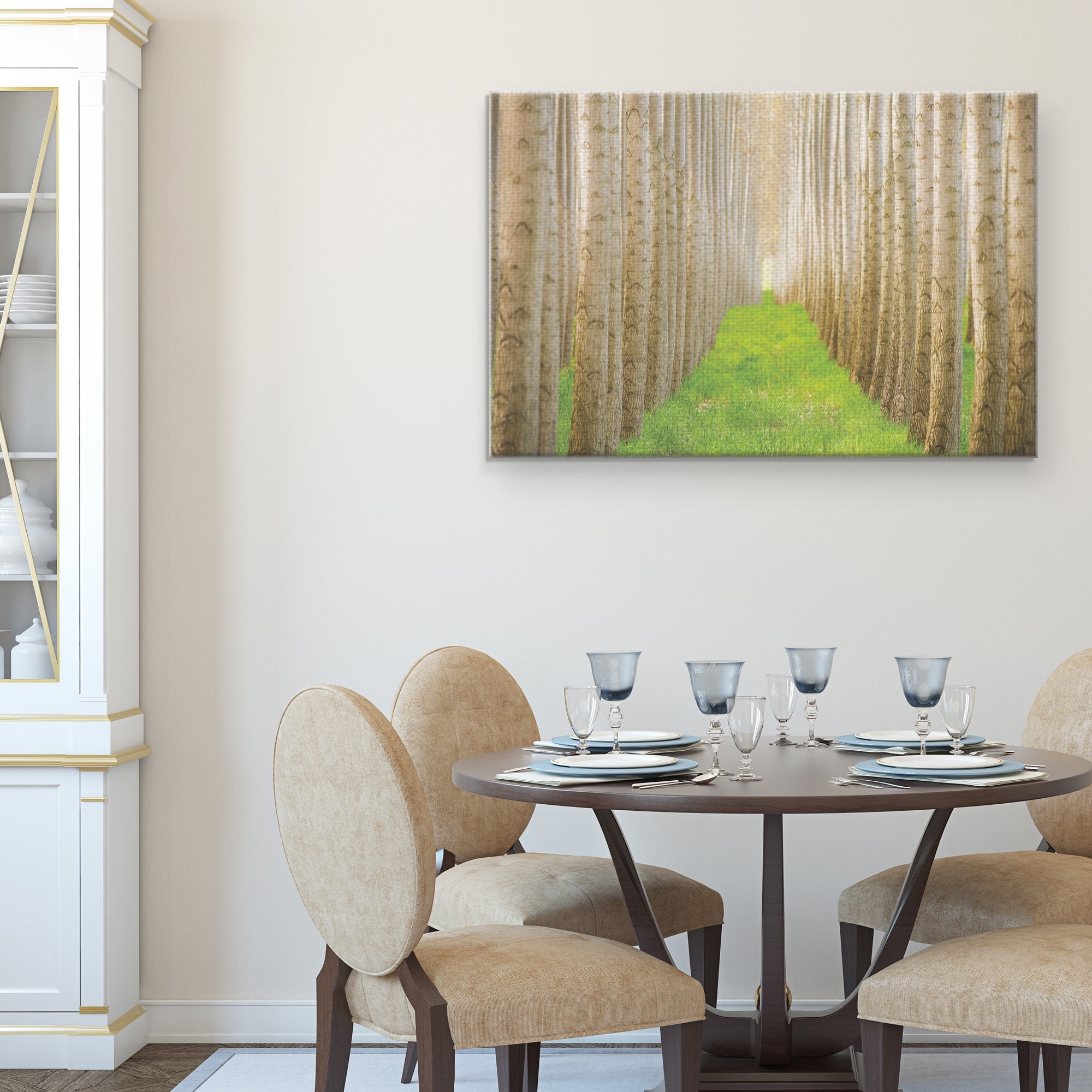 Masterpiece Art Gallery Poplar Grove Forest 1 by Acer Images Canvas Photo Art Print 24" x 36"