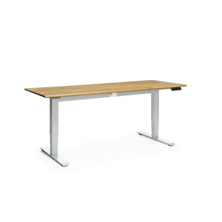 OFM Height Adjustable 60" Work Table in Platinum and Amber
