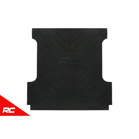F250 Carpet - Rough Country Rubber Bed Mat (fits) 2017-2019 Super Duty F250 ( F-250 ) F350 ( F-350 ) Premium Bed Liner