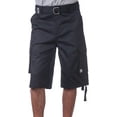 thumbnail image 1 of Pro Club Men's Cotton Twill Cargo Shorts with Belt, 1 of 5