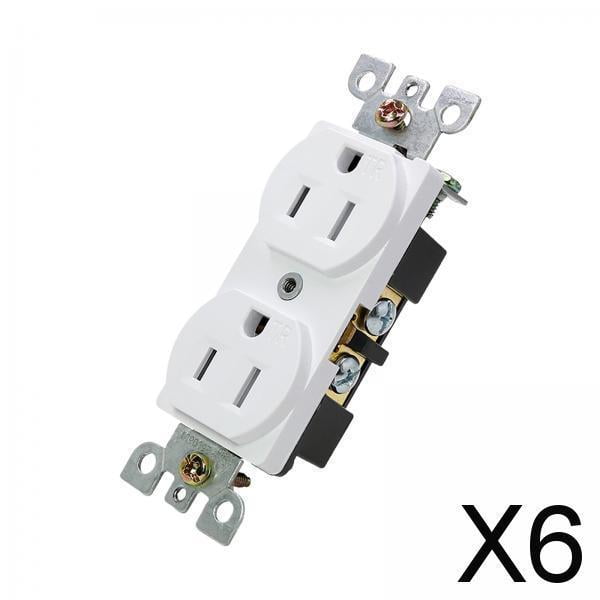Enchufe de pared compacto Soledad con puertos USB 6 piezas