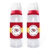 NFL Baby Fanatic Baby Bottle, 2pk, Kansas City Chiefs