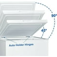 Techomey 5 Cu ft Chest Freezer with Removable Baskets FreeStanding Top