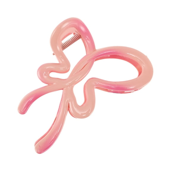 1 Pc Fashion Gradient Color Bow Hair Clips for Women 4.13"x2.95"x1.97" Pink