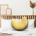 thumbnail image 6 of Holloyiver Faux Rabbit Fur Moon Pillow, 7.9 Inch Fluffy Moon Throw Pillows, Cute Couch Pillows, Soft Throw Cushion Decorative Pillows for Bed Sofa Girls Women (Pink), 6 of 8