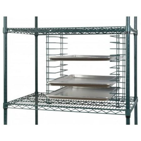 Focus Foodservice FWTS12GN Wire tray slide,17.87 in. wide, cap 12 trays, green epoxy