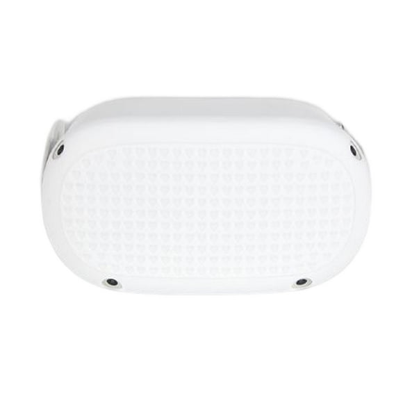 Funda protectora frontal lavable que protege las gafas y todos los puertos. Antigolpes suave. Blanco