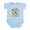 Sky Blue, variant on CafePress - MODERN Infant Bodysuit - Baby Light Bodysuit, Size Newborn - 24 Months