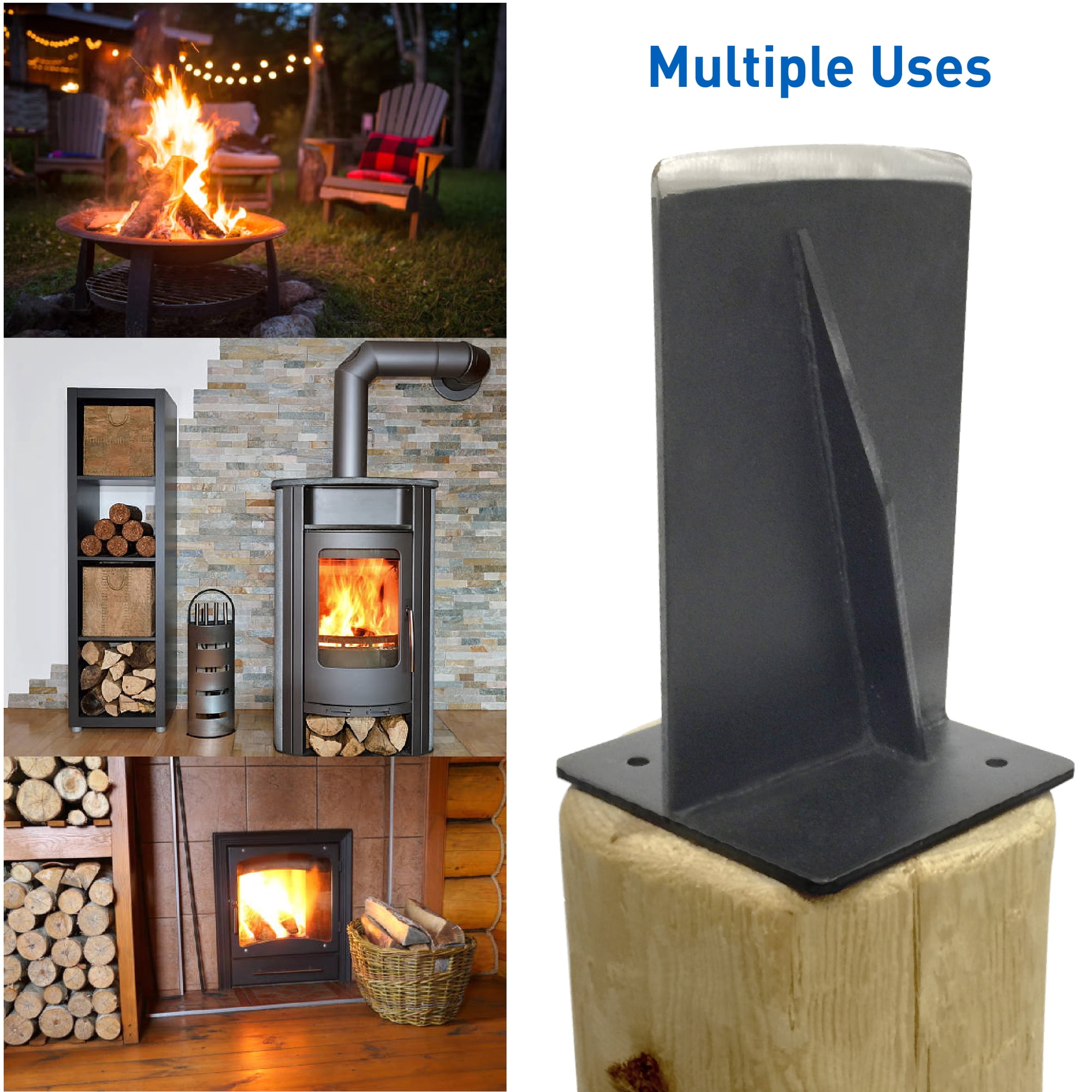 Kindling Jack Jr.- The Firewood Kindling Tool – Wood Log Splitter – Blade  Wedge - Replaces Hand Axes - Walmart.com