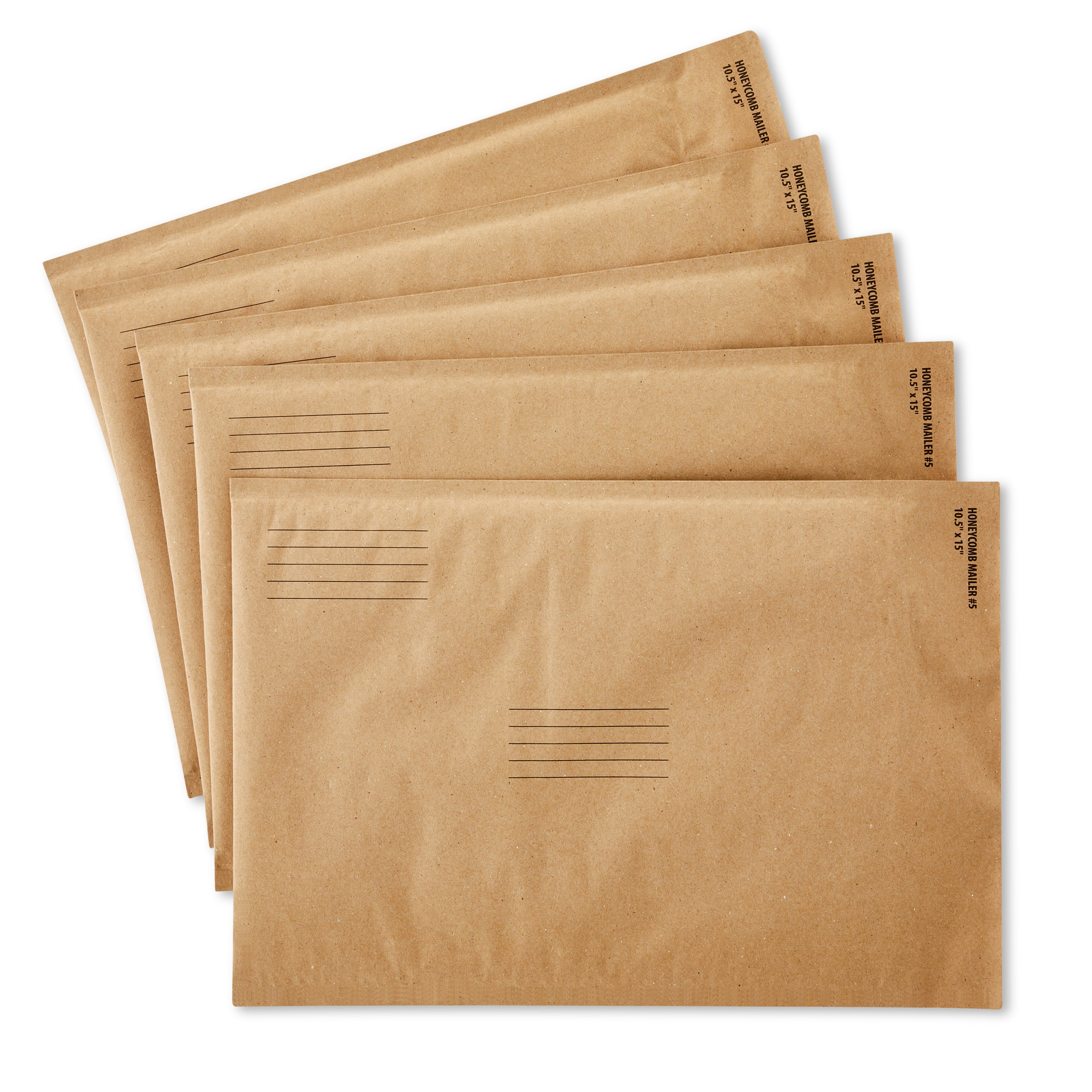 (2 pack) Pen+Gear Self-Seal Honeycomb Padded Mailers, 10.5" x 15", 5 Count