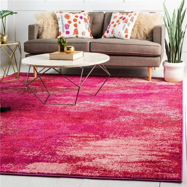 Unique Loom 3128098 8 x 8 ft. Lilly Jardin Square Rug, Pink