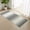 Dark gray, variant on Bathroom Rug 2'x 3', Grey White Woven Cotton Washable Rug with Tassels, Gray Farmhouse Modern Rustic Non Slip Front Door Mat for Entrance, Doorway, Hallway, Laundry Room