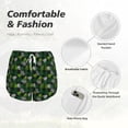 thumbnail image 6 of Picia Tropical Leaves1 Pattern Women's 2 in 1 Athletic Running Shorts High Waisted Workout Casual Gym Sweat Shorts with Comfy Liner Zipper Pockets-XX-Large, 6 of 9