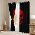 thumbnail image 3 of Homewish Red Sugar Skull Blackout Curtains,Spooky Halloween Curtains Pack of 2 (42x84 Each), 3 of 6