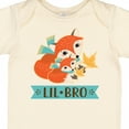 thumbnail image 4 of Inktastic Little Brother Woodland Fox Lil Bro Boys Baby Bodysuit, 4 of 5